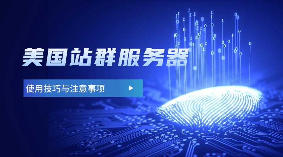 美国站群服务器使用技巧与注意事项