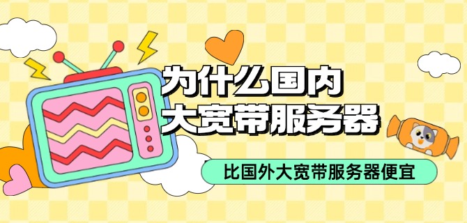 为什么国内大宽带服务器比国外大宽带服务器便宜