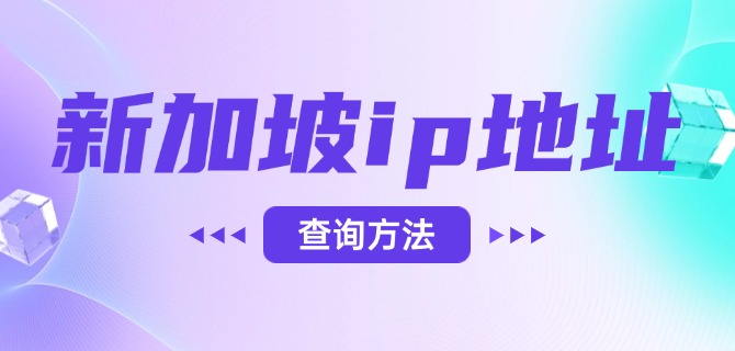 新加坡ip地址查询方法
