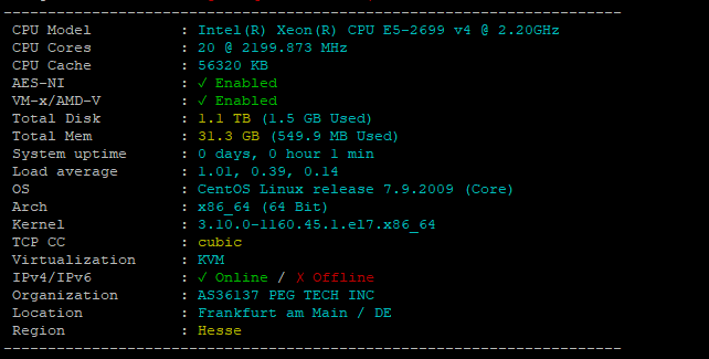 法兰克福CN2线路测速 延迟低至150ms?