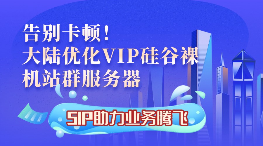 告别卡顿！大陆优化VIP硅谷裸机站群服务器 5IP助力业务腾飞