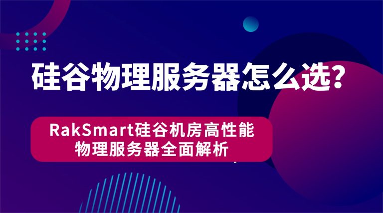 硅谷物理服务器怎么选？RakSmart硅谷机房高性能物理服务器全面解析