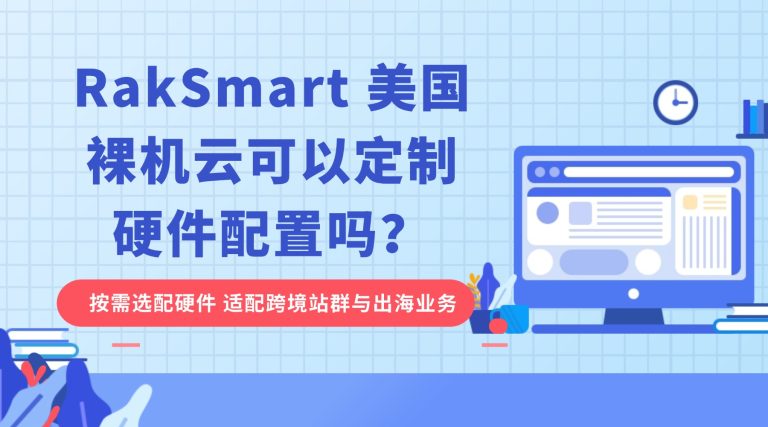 RakSmart 美国裸机云可以定制硬件配置吗？按需选配硬件 适配跨境站群与出海业务