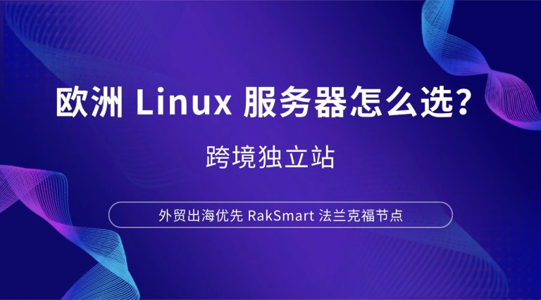 欧洲 Linux 服务器怎么选？跨境独立站 外贸出海优先 RakSmart 法兰克福节点