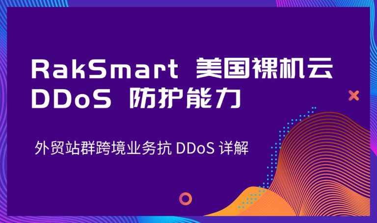 RakSmart 美国裸机云 DDoS 防护能力 外贸站群跨境业务抗 DDoS 详解